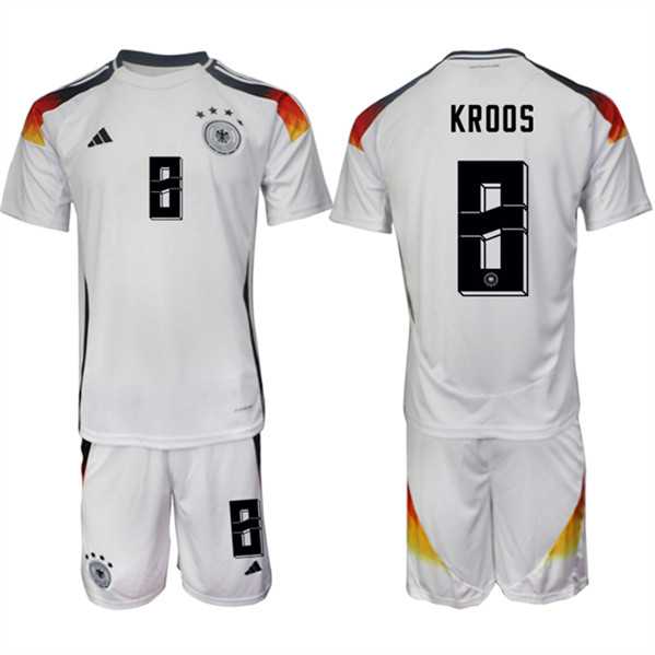 Men's Germany #8 Toni Kroos White 2024-25 Home Soccer Jersey Suit,We sell and wholesale Men's Germany #8 Toni Kroos White 2024-25 Home Soccer Jersey Suit on line form chian!